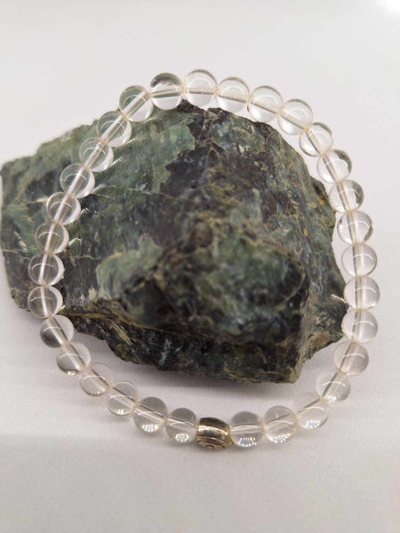 Bracelet Cristal de roche 6 mm pierre naturel