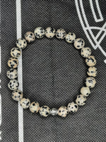 Bracelet Jaspe Dalmatien 8 mm
