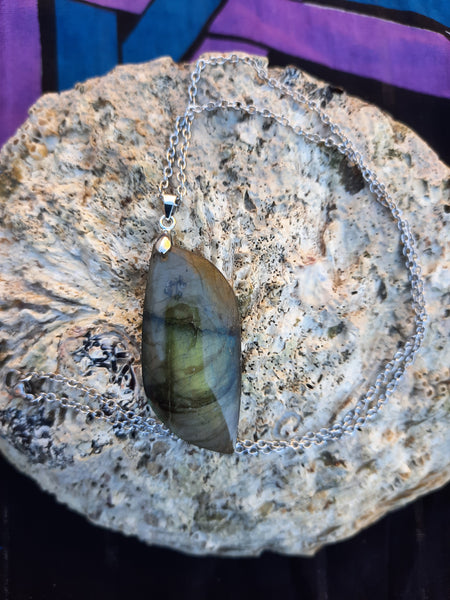 Pendentif Labradorite pierre naturel